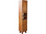 Milani Home - Mobile In Legno Di Mogano Cm 35 L X 30 P X 170 Hdi Coloremarrone