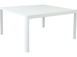 Milanihome.It - Tavolo Da Giardino In Alluminio Allungabile 100/150 X 150 Cm Di Design Per Esterno Giardino Cm 100/150 X 150 X 75 Hdi Colorebianco