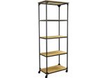 Milanihome.It - Libreria Industrial Cm 64X37,5X169,5 Hdi Coloremarrone