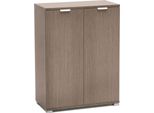 Milanihome.It - Armadietto 2 Ante Per Soggiorno Cucina Bagno Fatto In Italia Cm 60X38X85 Hdi Colorerovere Grigio