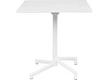Milanihome.It - Tavolo Quadrato Fisso In Ferro Bianco 70X70 Per Esterno Giardino, Portico, Ristorante, Gelateria Bar Hotel Albergo Colore Biancodi Colorebianco