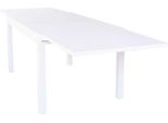Milanihome.It - Tavolo Rettangolare Allungabile In Alluminio Da Esterno Giardino, Per Ristorante Albergo Di Design, Cm 135/270X90X75 H Colore Biancodi Colorebianco