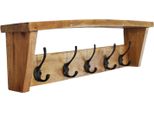 Milani Home - Appendiabiti In Legno Di Mogano Cm 50 L X 10 P X 14 Hdi Coloremarrone