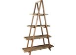 Milanihome.It - Libreria In Pino Riciclato Di Design Moderno Industrial Cm 120 X 43 X 183 Hdi Coloremarrone
