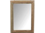 Milanihome.It - Specchio Di Design Moderno In Legno Di Pino Riciclato Massiccio Stile Moderno Vintagedi Coloremarrone