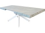 Milanihome.It - Tavolo Da Pranzo Allungabile Di Design Cm 90 L X 160 P X 75 Hdi Coloregrigio