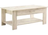 Milanihome.It - Tavolino Da Salotto Moderno Cm 110X60X44 Hdi Coloremarrone Chiaro