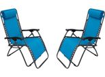 Milanihome.It - Sdraio Pieghevole Con Struttura Nera E Textilene Blu Per Campeggio Spiaggia Mare Piscina Giardinodi Coloreblu