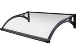 Milanihome.It - Pensilina Porta Ingresso In Policarbonato Fotovoltaica Con Led 100X120 Con Led E Sensore Di Prossimità Cm 100 X 120 / P.95 X 115Di Coloretrasparente