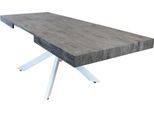 Milanihome.It - Tavolo Da Pranzo Allungabile Di Design Cm 90 L X 160 P X 75 Hdi Coloreantracite