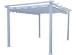 Milanihome.It - Gazebo Di Design 3X3 In Alluminio Bianco Super Robusto Telo Bianco Per Esterno E Giardinodi Colorebianco