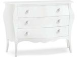Milanihome.It - Comò' In Legno Massello Bombato 100X42X85Di Colorebianco