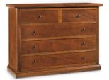 Milanihome.It - Comò' In Legno Massello 122X55X90 Xdi Coloretinta Noce