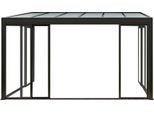 Milani Home - Veranda Addossata Copertura Policarbonato Cm 430 L X 300 P X 270 Hdi Coloregrigio Scuro