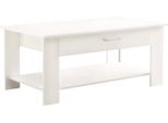 Milanihome.It - Tavolino Da Salotto Moderno Cm 110X60X44 Hdi Colorebianco