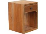 Milani Home - Mobiletto In Legno Di Mogano Cm 30 L X 30 P X 40 Hdi Coloremarrone