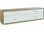 Milanihome.It - Porta Tv Moderno Con 4 Cassetti Di Design Moderno Cm 179 L X 47 P X 50 Hdi Colorebianco
