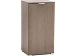 Milanihome.It - Armadietto Un Anta Per Soggiorno Cucina Bagno Fatto In Italia Cm 45X38X85 Hdi Colorerovere Grigio