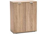 Milanihome.It - Armadietto 2 Ante Per Soggiorno Cucina Bagno Fatto In Italia Cm 60X38X85 Hdi Coloremarrone Chiaro
