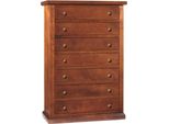 Milanihome.It - Cassettiera In Legno Massello 87X45X127Di Coloretinta Noce