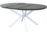 Milanihome.It - Tavolo Da Pranzo Rotondo Allungabile Di Design Cm 120 L X 120 P X 76 Hdi Coloregrigio Scuro