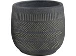 Milanihome.It - Vaso In Fibra Sintetica Di Design Moderno Industrial Cm 17,8 X 17,8 X 16 Hdi Coloreantracite