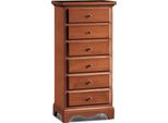 Milanihome.It - Cassettiera In Legno Massello 50X35X105Di Coloretinta Noce