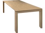 Milanihome.It - Tavolo Da Pranzo Moderno Di Design Allungabile Cm 90X160/200/240 Legno Naturale Per Arredo Casa Sala Da Pranzodi Coloremarrone