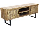 Milanihome.It - Porta Tv In Legno Moderno Di Design Moderno Per Salotto Cucina Sala Da Pranzo Cm 160X45X60 Hdi Coloremarrone
