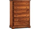 Milanihome.It - Cassettiera In Legno Massello 97X49X140Di Coloretinta Noce