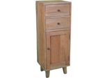 Milani Home - Mobiletto In Legno Di Mogano Cm 35 L X 30 P X 95 Hdi Coloremarrone