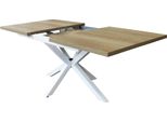 Milanihome.It - Tavolo Da Pranzo Allungabile Di Design Cm 90 L X 160 P X 75 Hdi Coloremarrone
