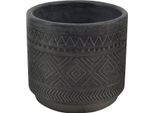 Milanihome.It - Vaso In Fibra Sintetica Di Design Moderno Industrial Cm 15,3 X 15,3 X 14 Hdi Coloreantracite