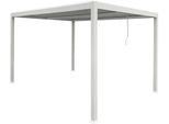 Milanihome.It - Pergola Bioclimatica 4 X 4 Di Design Per Esterno Giardino Cm 400 L X 400 P X 230 Hdi Colorebianco