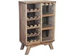 Milani Home - Cantinetta In Legno Riciclato Cm 60 L X 30 P X 90 Hdi Coloremarrone