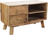 Milanihome.It - Comodino Di Design Moderno In Legno Di Pino Riciclato Massiccio Stile Moderno Vintagedi Coloremarrone