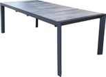 Milanihome.It - Tavolo Da Giardino Allungabile In Gres 205/265X105 Di Design Moderno Vintage Cm 175/235 X 100 X 75 Hdi Coloreantracite