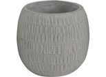 Milanihome.It - Vaso In Fibra Sintetica Di Design Moderno Industrial Cm 16 X 16 X 14,5 Hdi Coloregrigio
