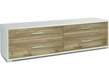Milanihome.It - Porta Tv Moderno Con 4 Cassetti Di Design Moderno Cm 179 L X 47 P X 50 Hdi Coloremarrone