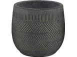 Milanihome.It - Vaso In Fibra Sintetica Di Design Moderno Industrial Cm 15,5 X 15,5 X 14 Hdi Coloreantracite