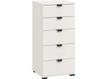 Cassettiera Moderna 5 Cassetti Di Design Moderno Industrial Cm 45 X 40 X 95 H