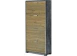 Scarpiera A 4 Ante Di Design Moderno Cm 70 L X 29 P X 154 H