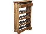 Milani Home - Cantinetta In Legno Di Mogano Cm 55 L X 23 P X 85 Hdi Coloremarrone