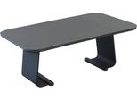 Milanihome.It - Tavolino Da Giardino In Alluminio Di Design Per Esterno Giardino Cm 60 L X 100 P X 45 Hdi Coloregrigio Scuro