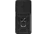 Avizar, Cover Oppo A5 Supporto Ad Anello E Fotocamera Scorrevole Antiurto Robusta, Nero