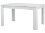 Milanihome.It - Tavolo Da Pranzo Allungabile Di Design Cm 90 L X 140 P X 78 Hdi Colorebianco