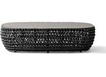 Milanihome.It - Tavolino Da Esterno In Alluminio E Corda Di Design Per Esterno Giardino Cm 124 L X 85 P X 33 Hdi Coloregrigio