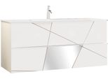 Milanihome.It - Mobile Lavabo Sospeso Di Design Moderno Industrialdi Colorebianco