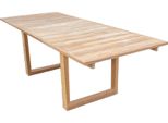 Milanihome.It - Tavolo In Teak Allungabile 180/260 X 100 Di Design Moderno Per Giardino Cm 180/260 X 100 X 75 Hdi Coloremarrone