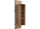 Milanihome.It - Libreria Pensile In Legno Massiccio Di Design Moderno Industrial Cm 50 X 25 X 96 Hdi Coloremarrone
